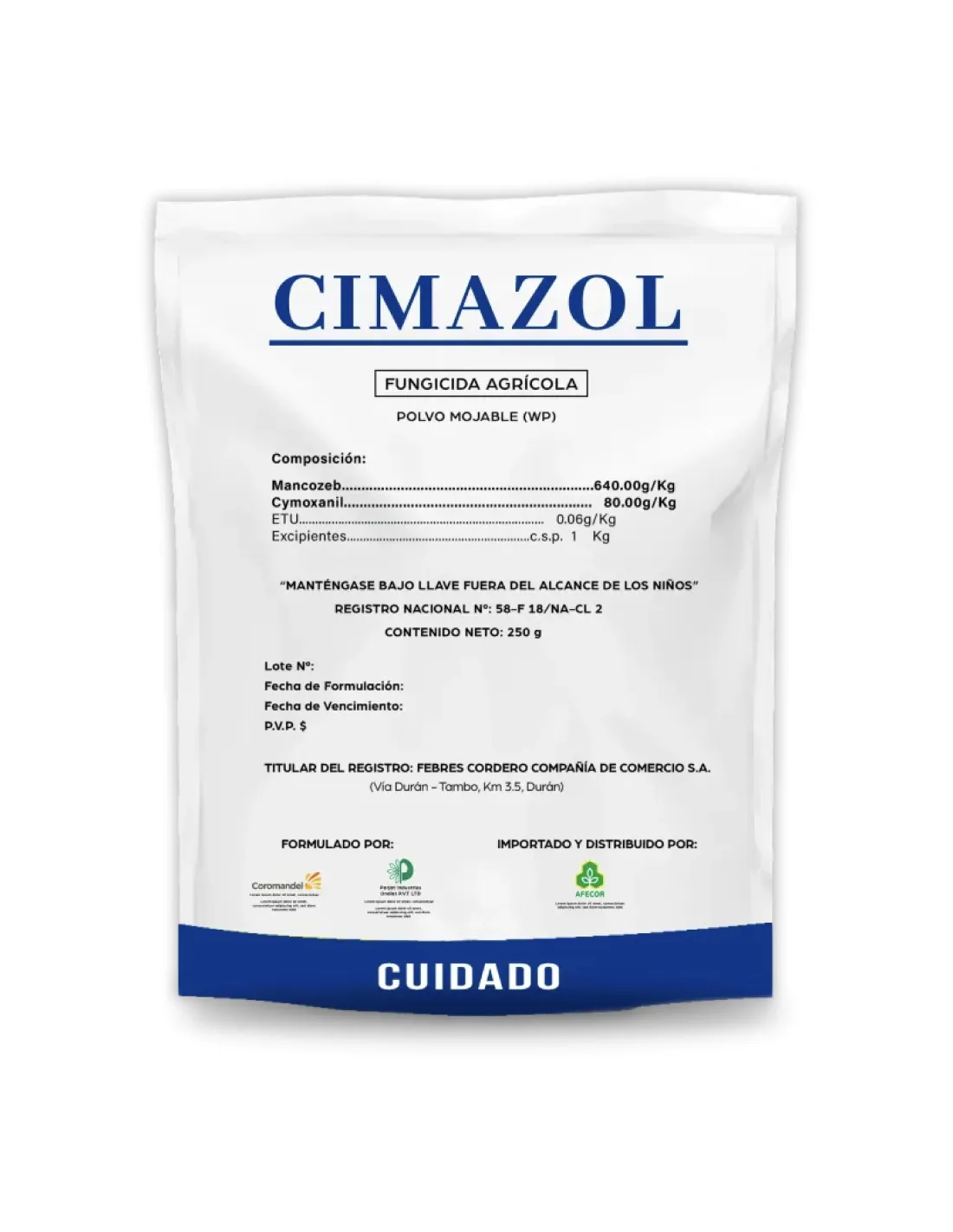 FUNGICIDA - CIMAZOL MANCOZEB 640 + CYMOXANIL 80