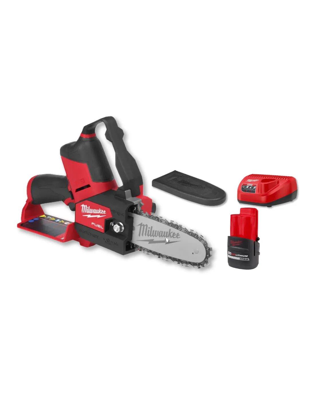 COMBO MILWAUKEE 2: MOTOSIERRA 6" M12 + BATERÍA + CARGADOR