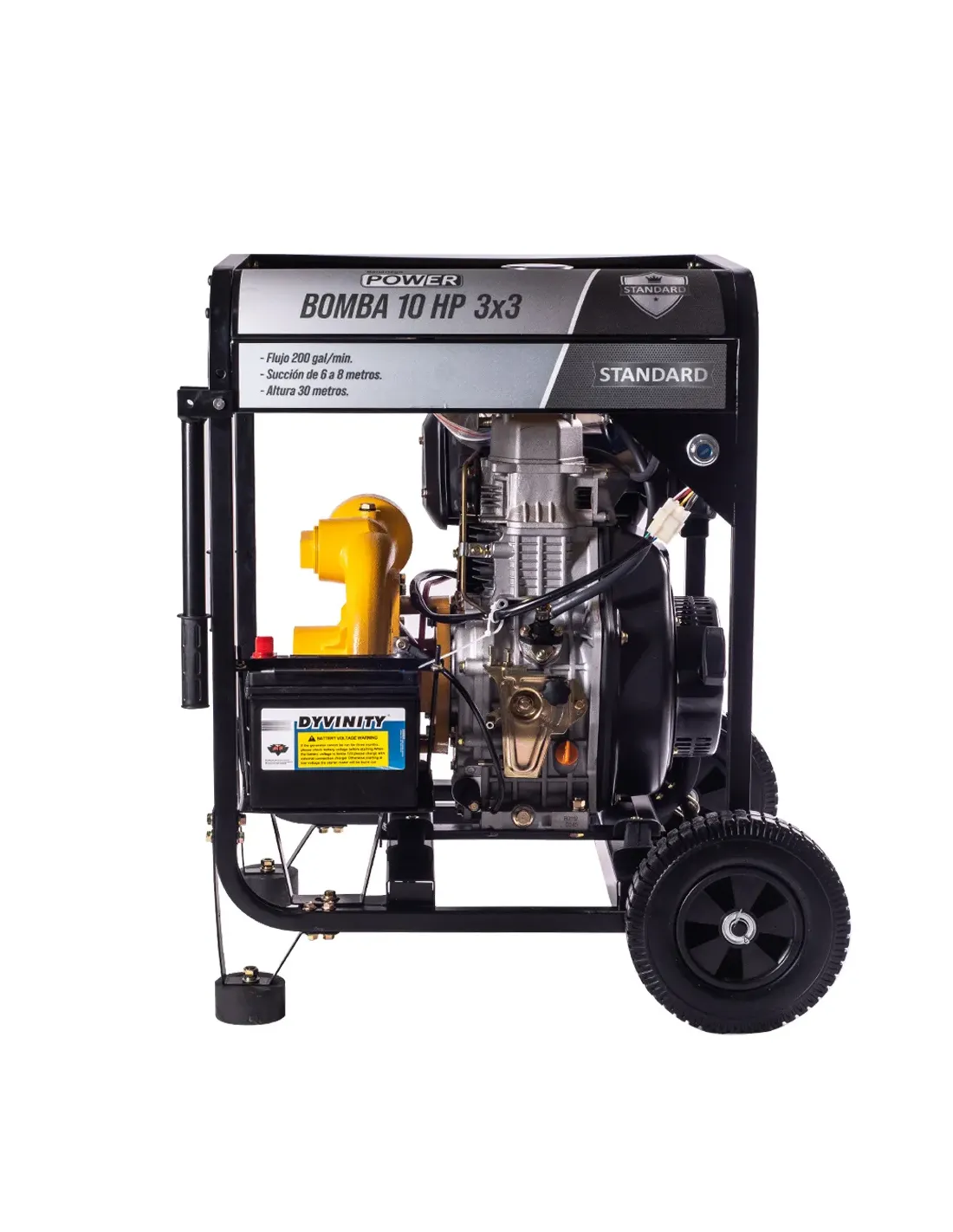 MOTOBOMBA 10 HP STANDARD DIESEL 3X3
