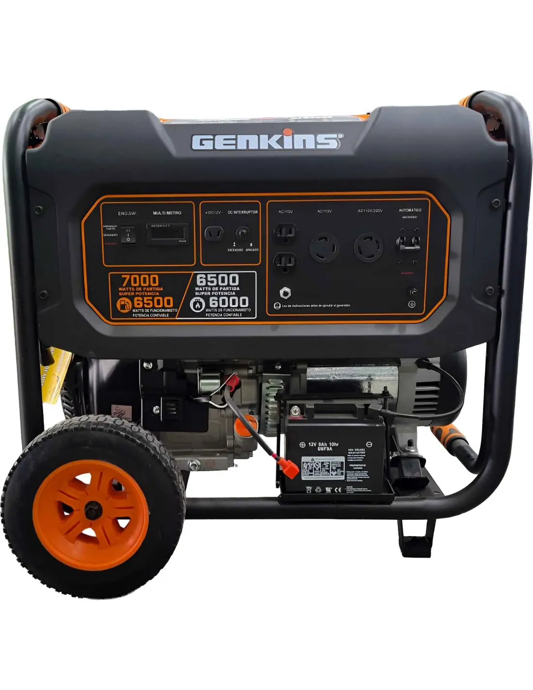 GENERADOR DUAL, GENKIN GASOLINA/GLP 7000W, 110/220V MODELO GF6500E